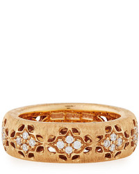 Roberto Coin Granada 18k Rose Gold Diamond Band Ring
