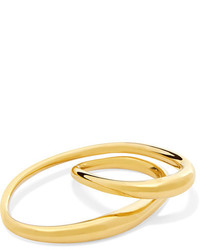 Charlotte Chesnais Heart Gold Dipped Two Finger Ring