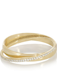 Inez And Vinoodh 18 Karat Gold Diamond Interlinked Rings