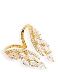 Shashi Isabella Crystal Wing Ring