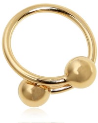 J.W.Anderson Double Ball Plated Brass Ring