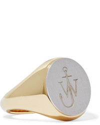 J.W.Anderson Jw Anderson Gold Plated And Silver Tone Ring
