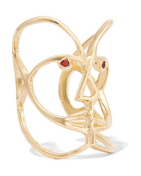 Paola Vilas Klee Gold Plated Garnet Ring
