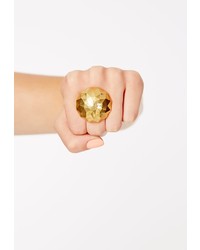 Missguided Louisa Large Statet Ring Gold