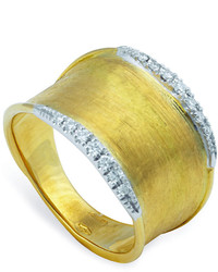 Marco Bicego Lunaria Engraved Diamond Ring