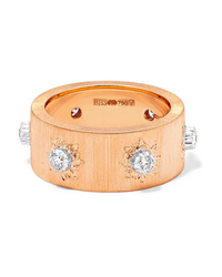 Buccellati Macri 18 Karat Pink And White Gold Diamond Ring