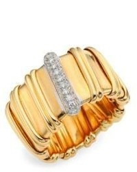 Roberto Coin Nabucco Diamond 18k Rose Gold Ring