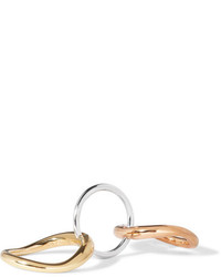 Charlotte Chesnais Neo Lover Gold And Rose Gold Vermeil And Silver Ring