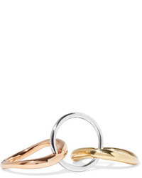 Charlotte Chesnais Neo Lover Gold And Rose Gold Vermeil And Silver Ring