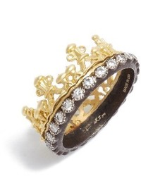 Armenta Old World Diamond Crown Ring
