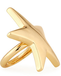 Kenneth Jay Lane Polished Golden Star Ring