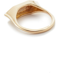 Adina Reyter 14k Gold Stretched Hexagon Signet Ring
