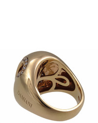 Damiani Ruban 18k Rose Gold Diamond Pave Ring Size 725