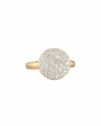 Pomellato Sabbia 18k Rose Gold White Diamond Ring Size 53
