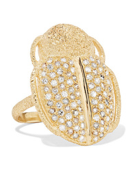 Carolina Bucci Scarab 18 Karat Gold Diamond Ring