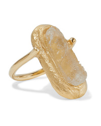 1064 Studio Silence 17 Gold Plated And Resin Ring
