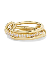 Spinelli Kilcollin Sonny Set Of Three 18 Karat Gold Diamond Rings