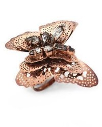 Erickson Beamon Splendor In The Rose Swarovski Crystal Ring