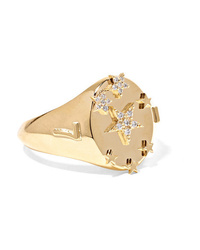 Foundrae Star 18 Karat Gold Diamond Ring
