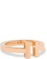 Tiffany & Co. Tiffany Co T Square 18 Karat Rose Gold Ring
