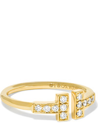 Tiffany & Co. Tiffany Co T Wire 18 Karat Gold Diamond Ring