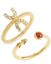 Madewell Tiny Jewels Set Of 2 Stacking Rings
