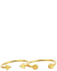Alex and Ani Triangle And Circle Ring Set Of 2 Ring