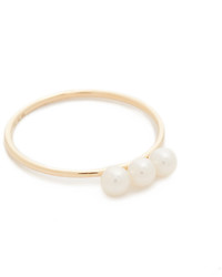 Ef Collection Triple Freshwater Cultured Pearl Stack Ring
