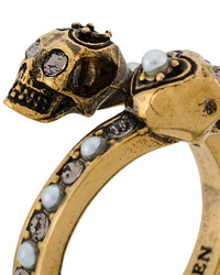 Alexander McQueen Twin Skull Ring