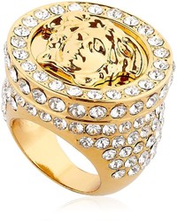 Versace Medusa Ring With Swarovski Crystals