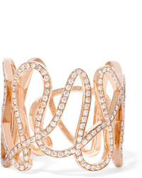 Repossi White Noise 18 Karat Rose Gold Diamond Ring