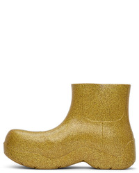 Bottega Veneta Gold Puddle Boots