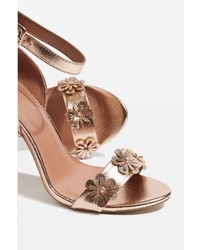 Topshop Mylene Flower Skinny Sandals