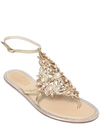 Rene Caovilla 10mm Swarovski Karung Sandals