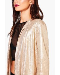 Boohoo Lily Boutique Sequin Tailored Blazer