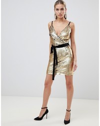 Essie Snatched Midaxi Bodycon Dress in Gold