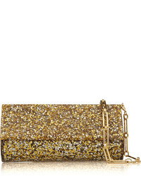 Edie Parker Kate Glittered Acrylic Clutch