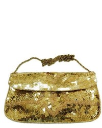K.C. Malhan Kc Malhan Gold Large Clutch Bag