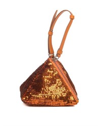 Givenchy Pyramid Sequin And Leather Clutch