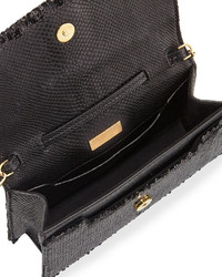 Tom Ford Sedgwick Allover Sequined Zip Clutch Bag Black