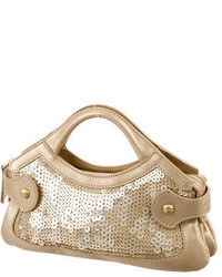 Tod's Sequined Leather Clutch