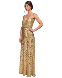 Adrianna Papell Beaded Blouson Gown