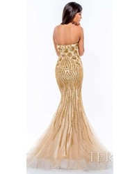 Terani Couture Decadent Starbust Evening Gown