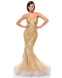 Terani Couture Decadent Starbust Evening Gown