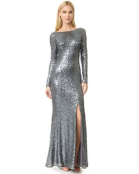 Theia Giselle Bateau Sequin Gown