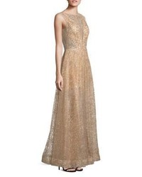 Nero By Jatin Varma Sequin A Line Gown