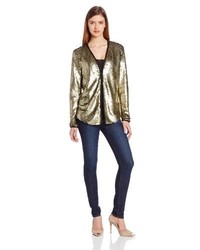 LAmade All Over Sequin Open Front Jacket
