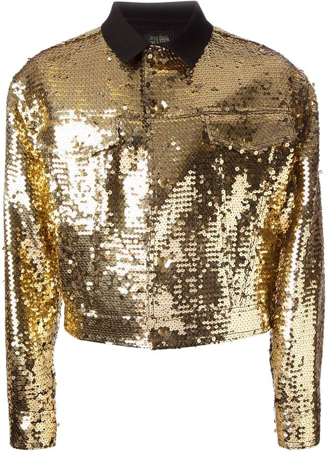 Jean Paul Gaultier Vintage Sequinned Jacket, $592 | farfetch.com 