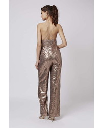 Rare All Over Sequin Plunge Jumpsuit