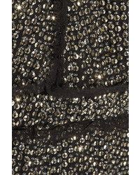 Rachel Zoe Mavislow Embellished Silk Chiffon Jumpsuit Gold